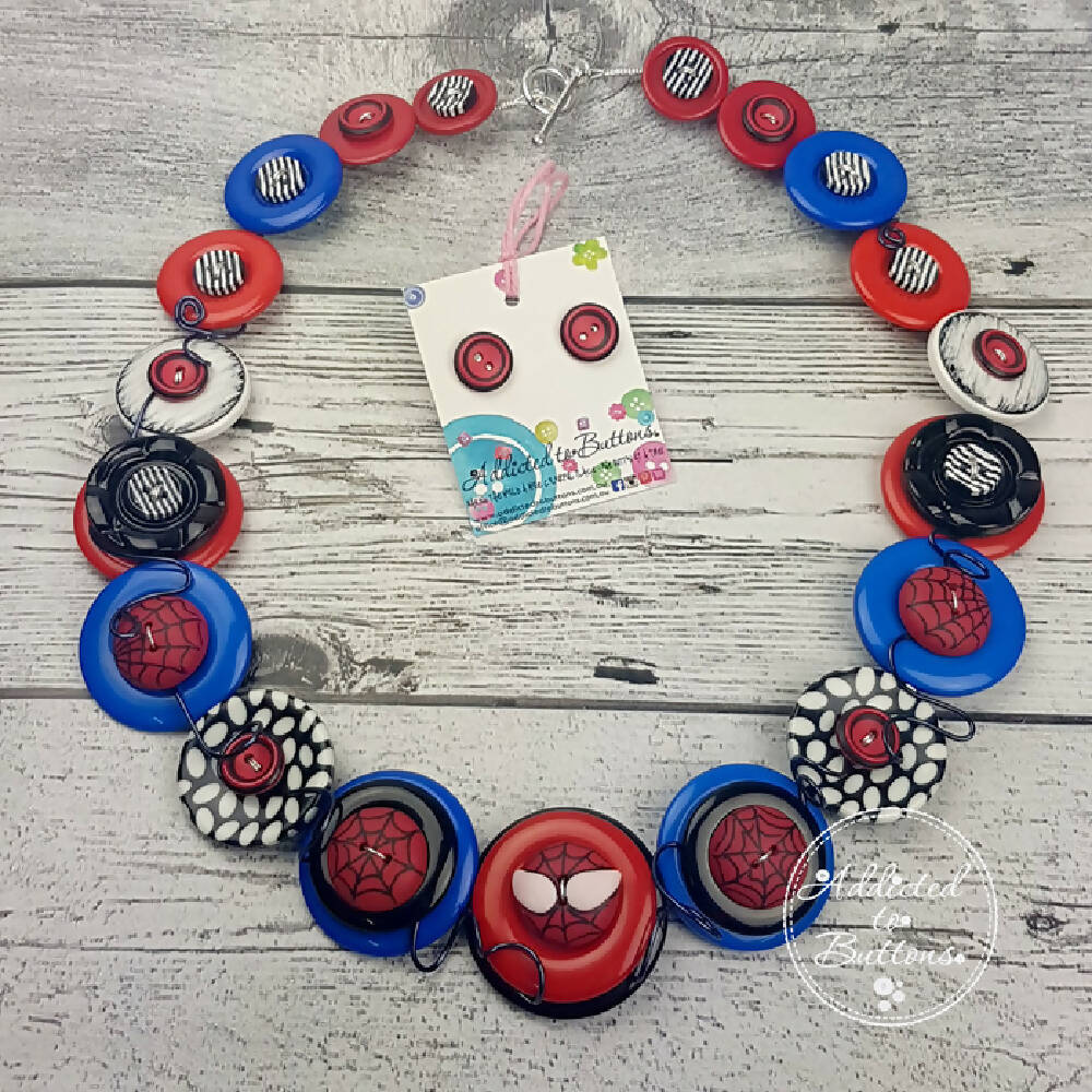 Superhero Spiderguy - Jewellery - Earrings - Necklace