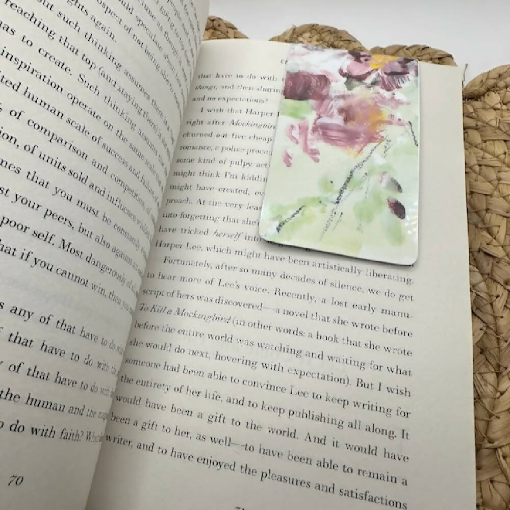 Magnetic Bookmark, Watercolour Artworks, book page holder