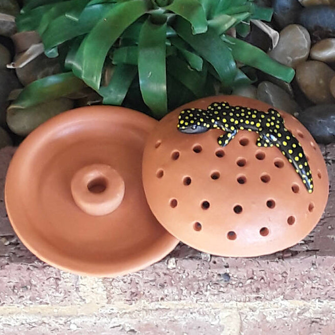 Mosquito Coil Holder Yellow Spotted Gecko