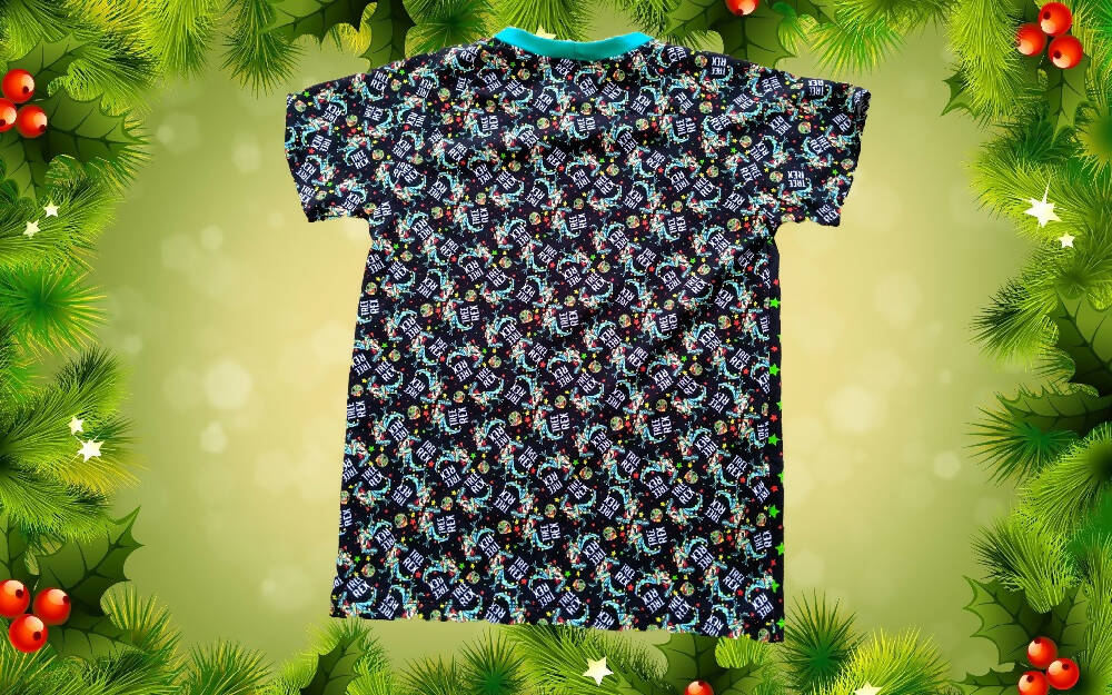Christmas T-Shirt, Boys, Dinosaur 'Tree Rex'