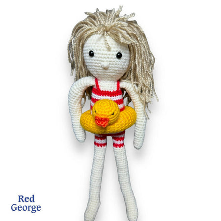 Swim Doll - crochet toy
