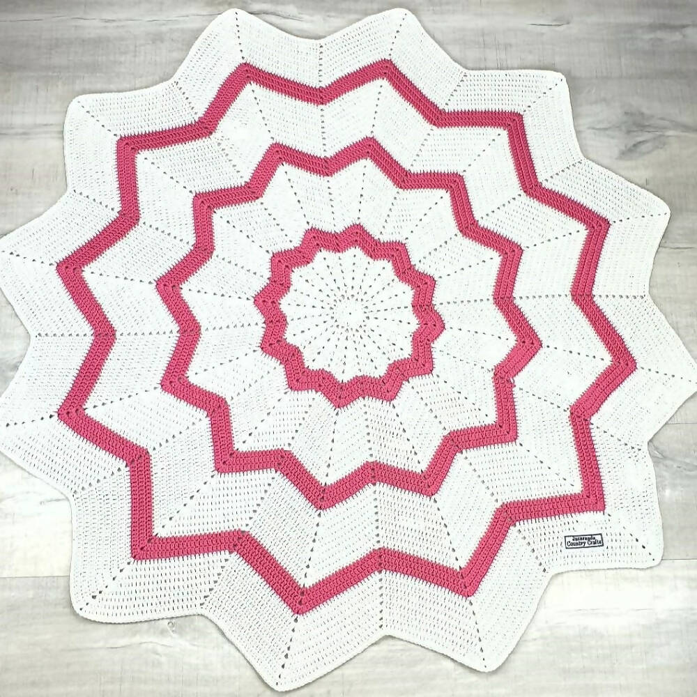 Baby Blanket - "12 Point Star Blanket"