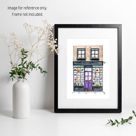 Watercolour Art Print - The Storefront Series - 'The Hat Box'