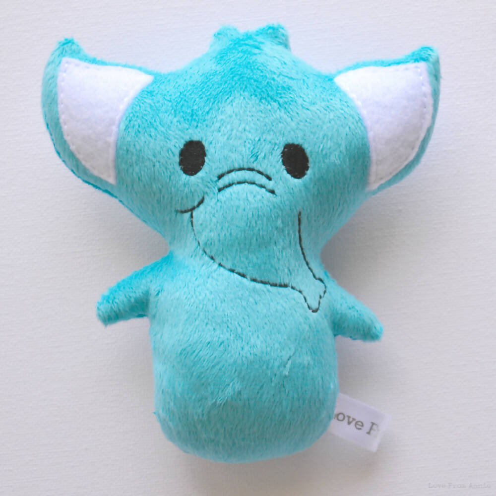 Plush Elephant Rattle Toy