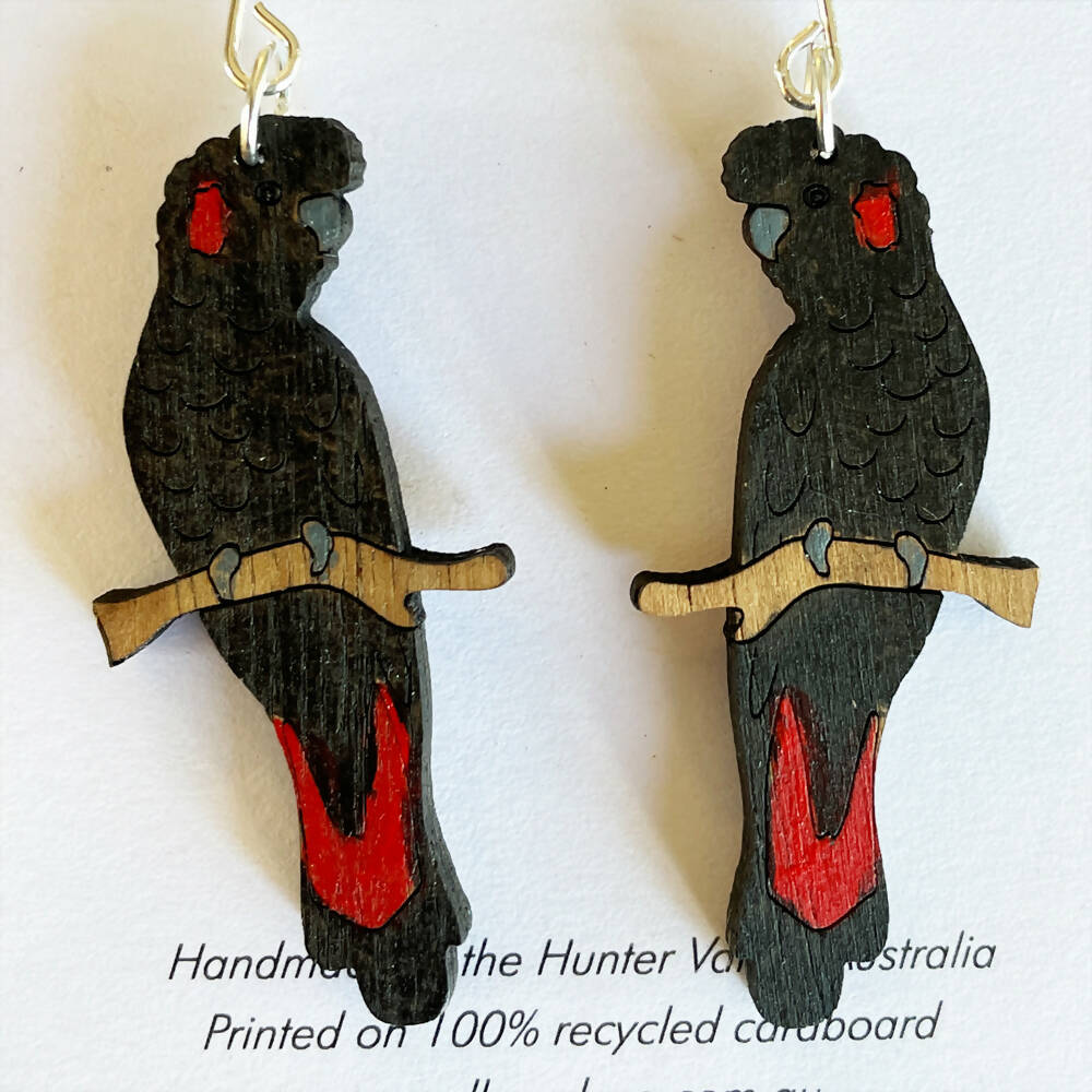 Madeit_handmade_red_tailed_black_cockatoo_earrings_2