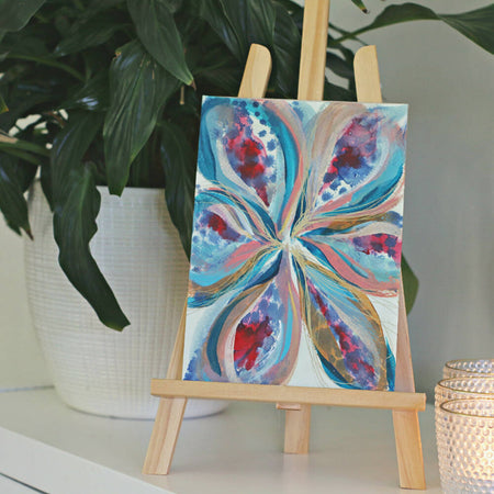 'Bloom'| Original abstract acrylic art | A5 size