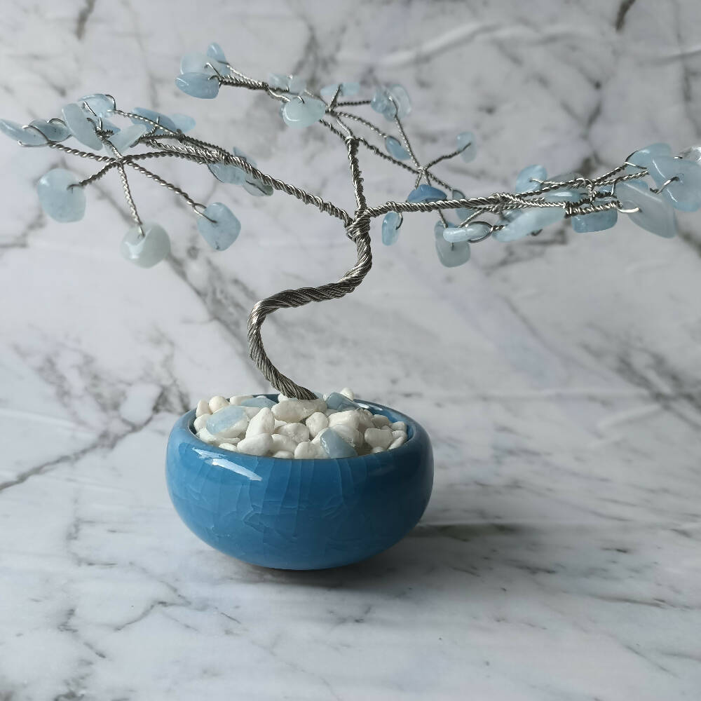 Aquamarine Mini Gem Tree already made