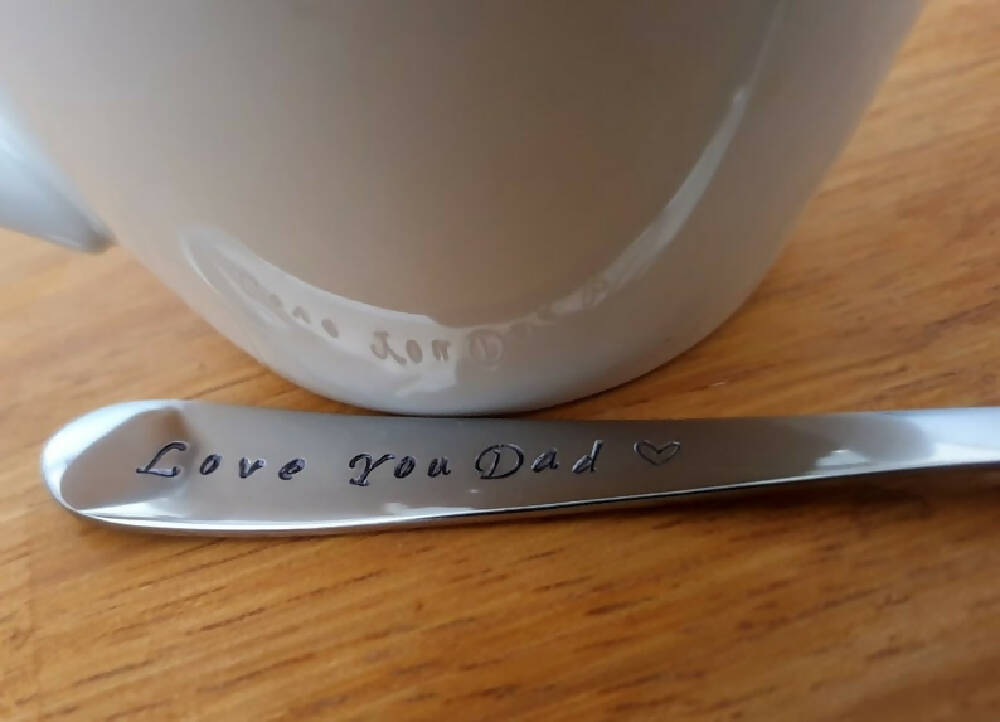 Love You Dad, dad Spoon, Father's Day, Christmas Gift,
