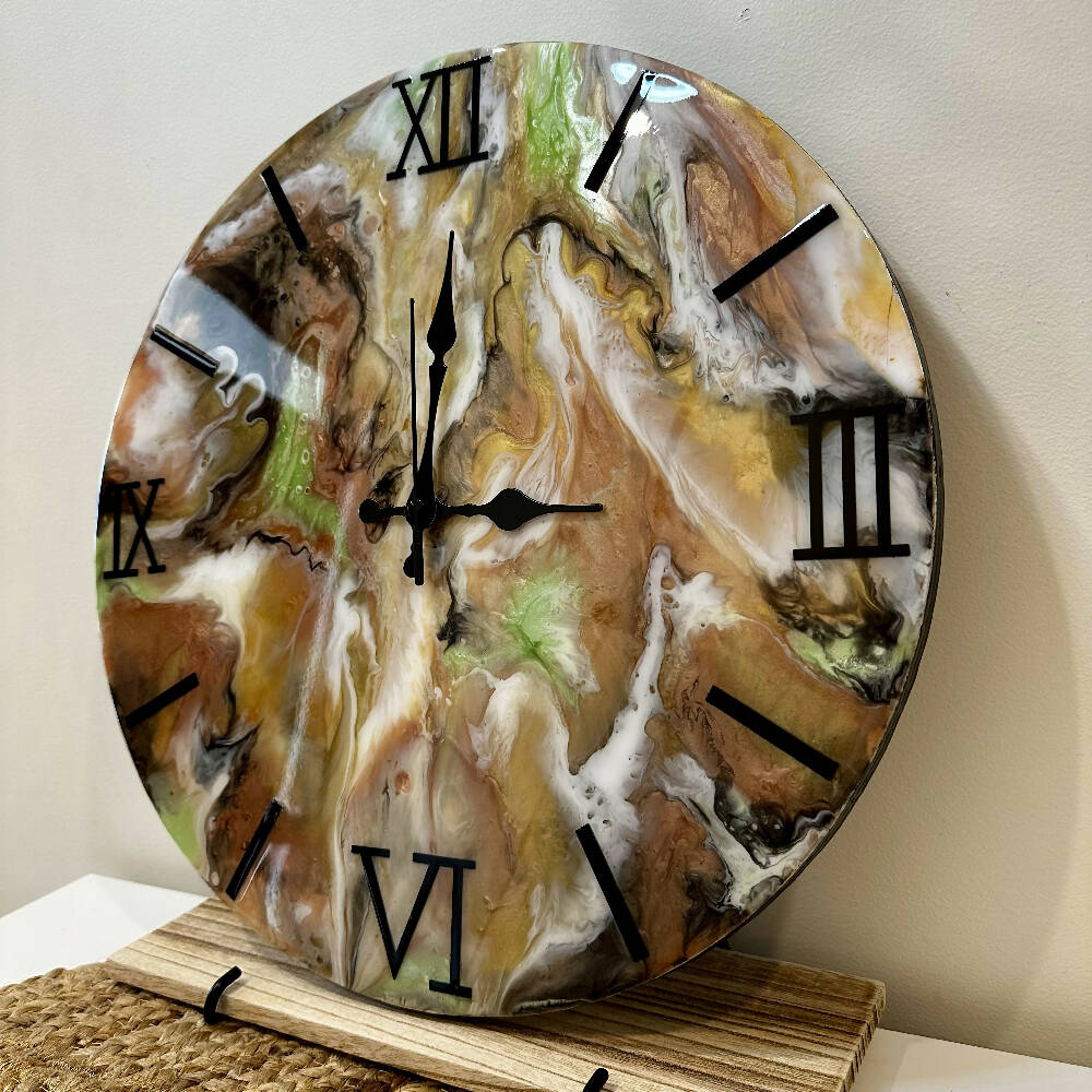 Resin Art wall clock - 40cm
