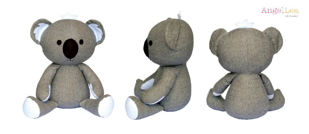 Koala Softie Pattern HARD COPY Paper Sewing Pattern Stuffed Animal