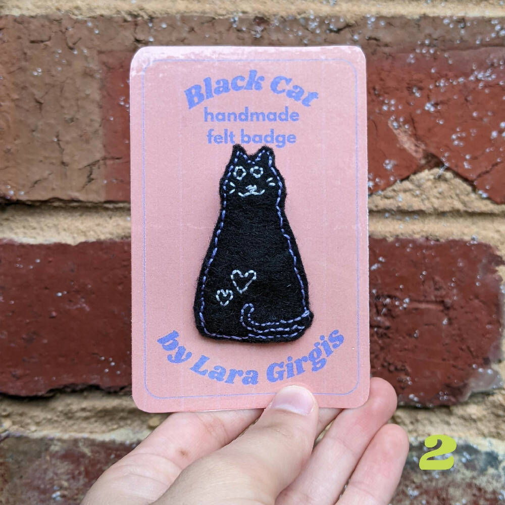 Black Cat - felt badge