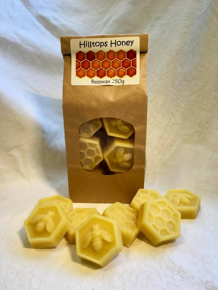 Pure Australian Beeswax cubes- 100% Pure natural beeswax - 250gm - FREE SHIPPING