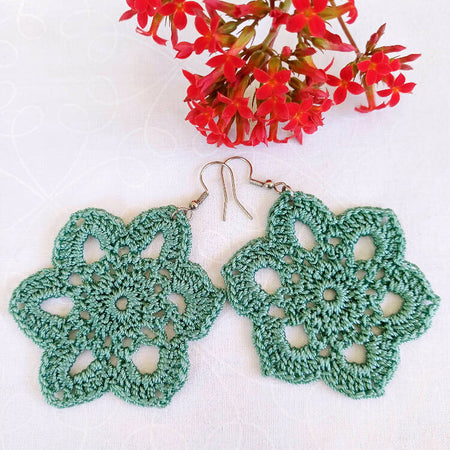 Eastern Star Flower Earrings