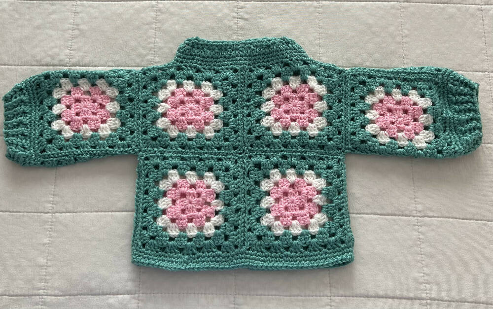 Crochet Baby’s Granny Square Cardigan