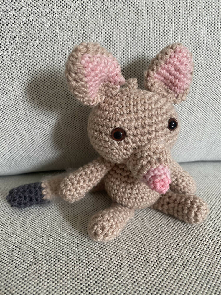 Possum - crocheted toy