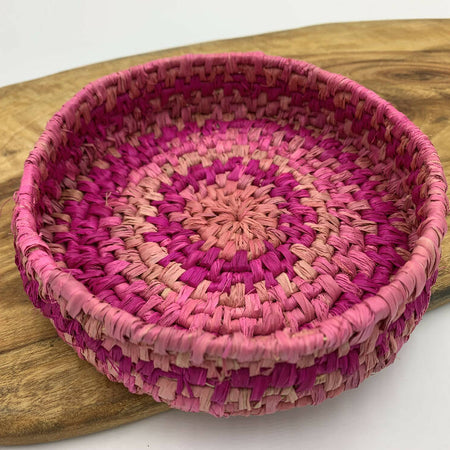 All about pink ! Raffia basket