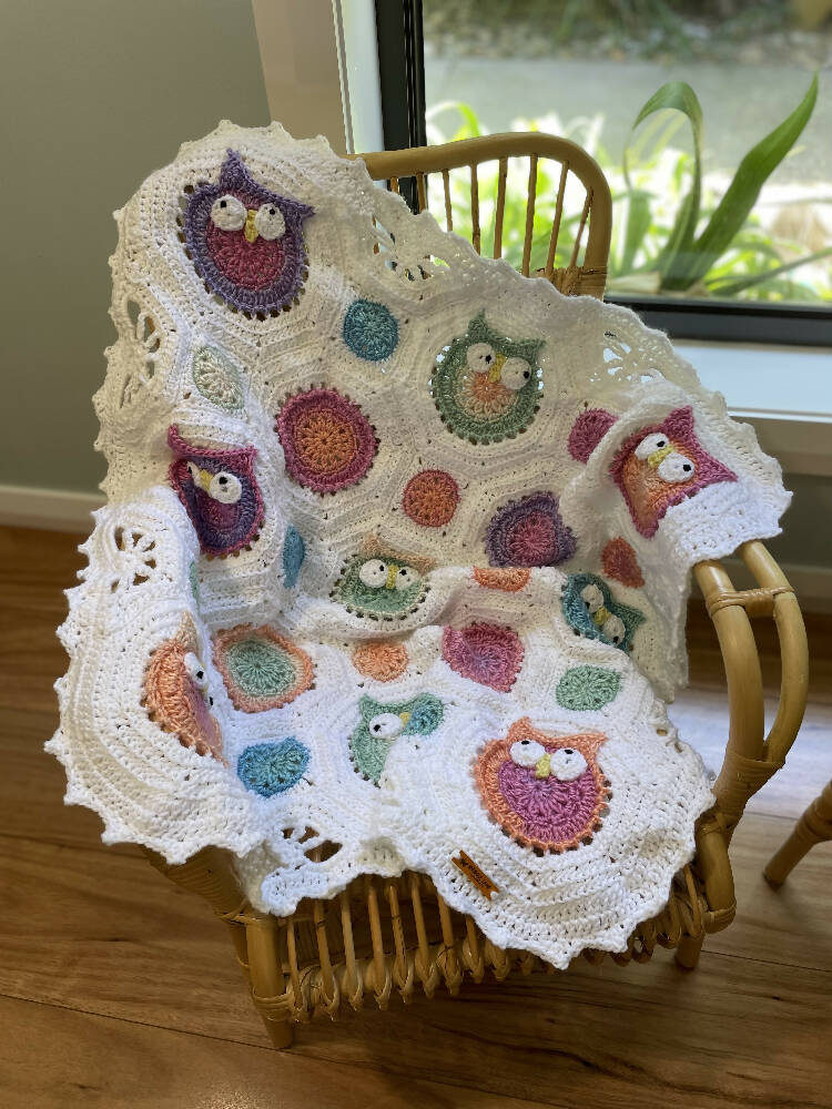 What a Hoot - baby blanket
