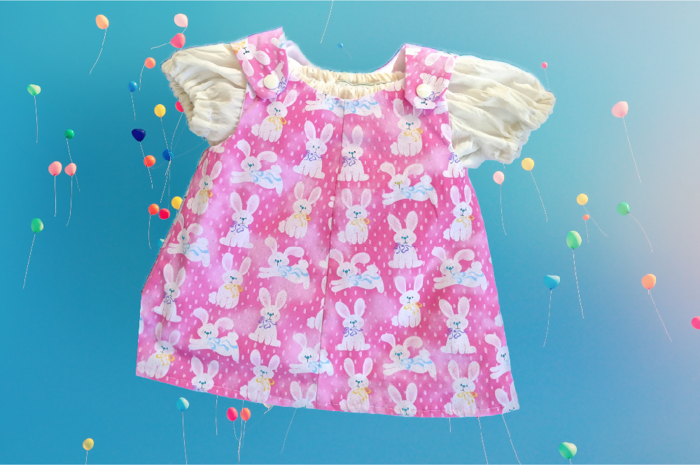 Pink and White Bunnies Pinafore with Peasant Top_InPixio_InPixio_N_InPixio_BX