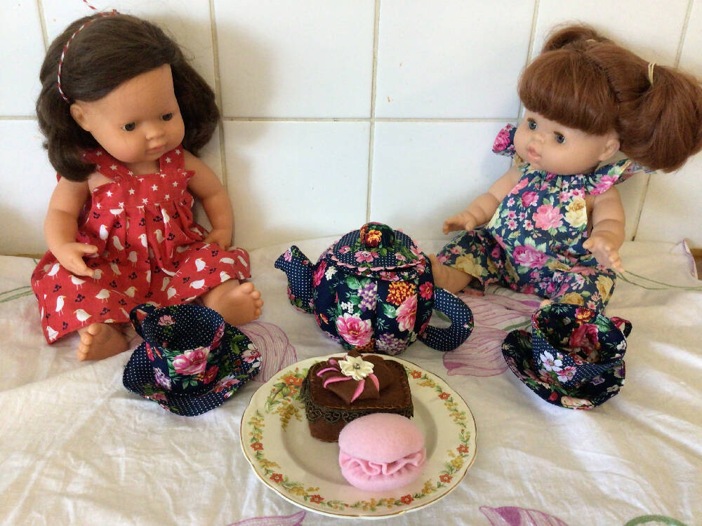 My First Teaset Navy Floral