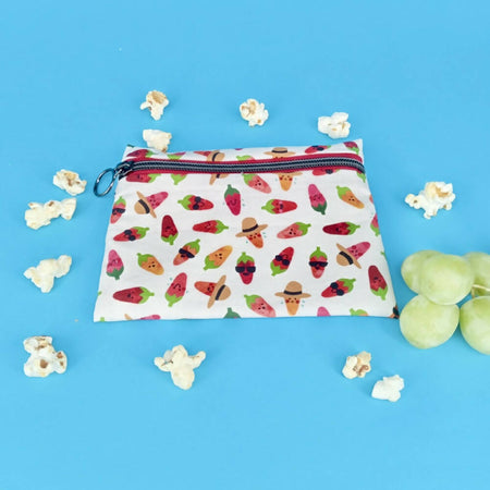 Snack Bag (Reusable) - Hot Chilli Peppers on Ivory