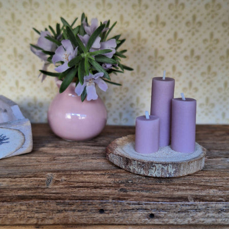 Lavender Candles - Set of 3