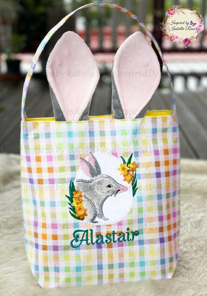 Personalised Easter bag, Egg Hunt, Gift bag, Made to order