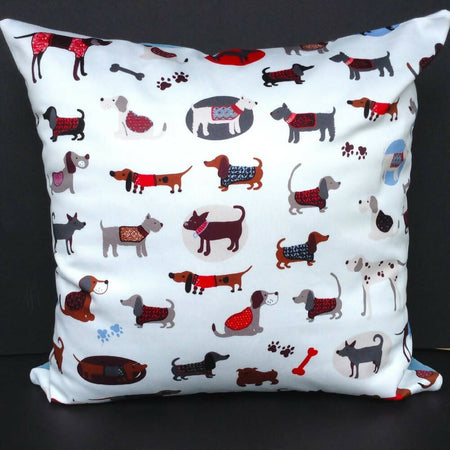 Dog print cushion cover-throw pillow