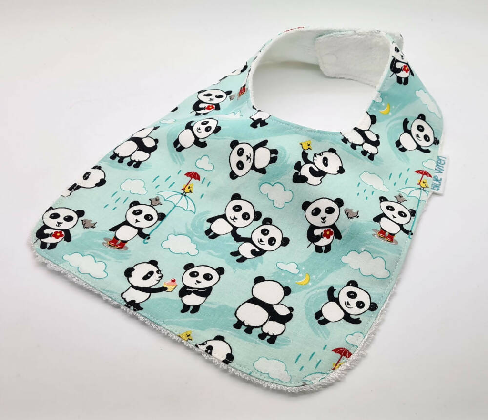Baby Bib - Panda Fabric