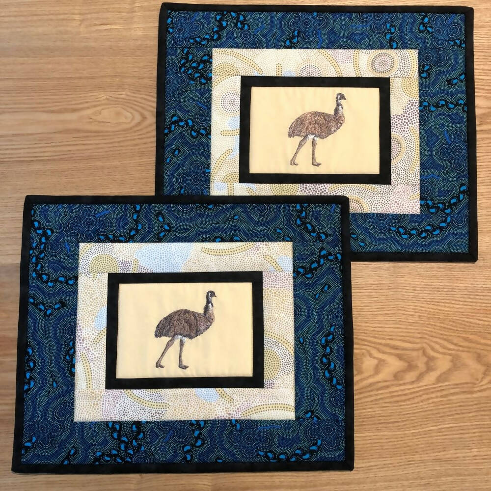 handmade Australian native quilted - emu