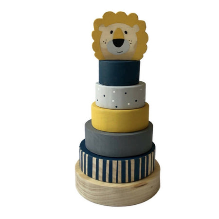 Circus Ring Stacker with Jungle Animal Topper