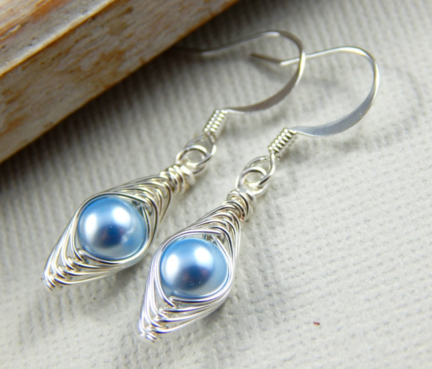Peas In A Pod Silver Earrings Choose Your Pearl Colour