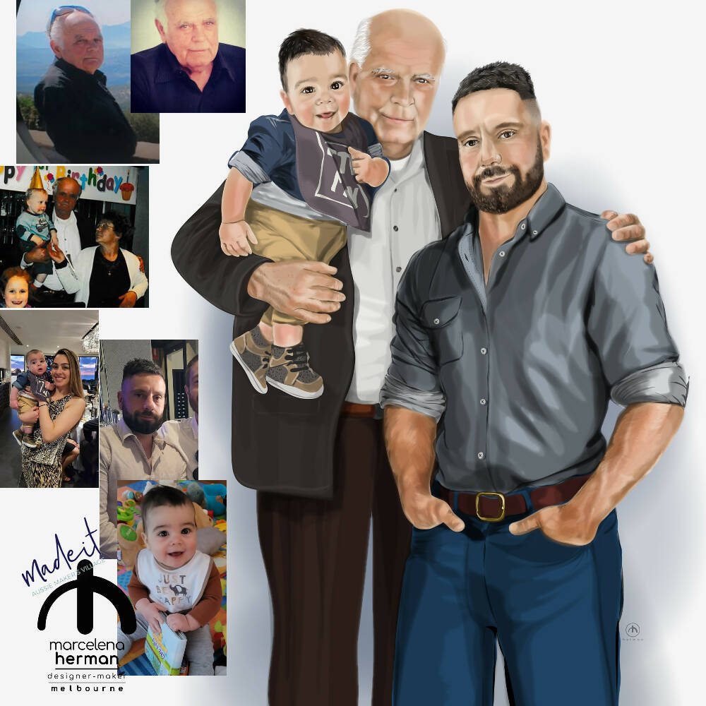 Custom Portrait |REALISTIC | Composite Portrait | Vector Illustrations