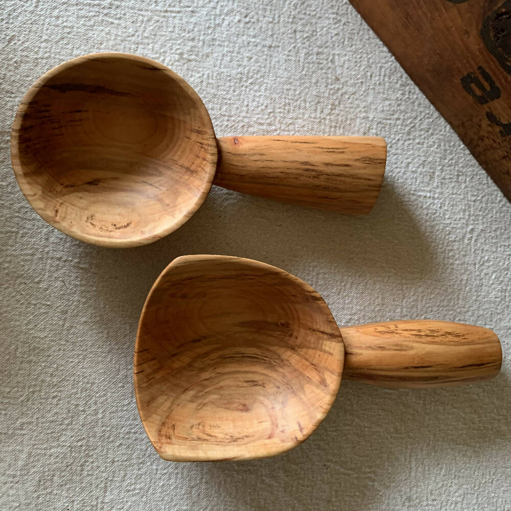 Hand Carved Wooden Scoop