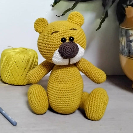 Little bear crochet soft toy in various colours