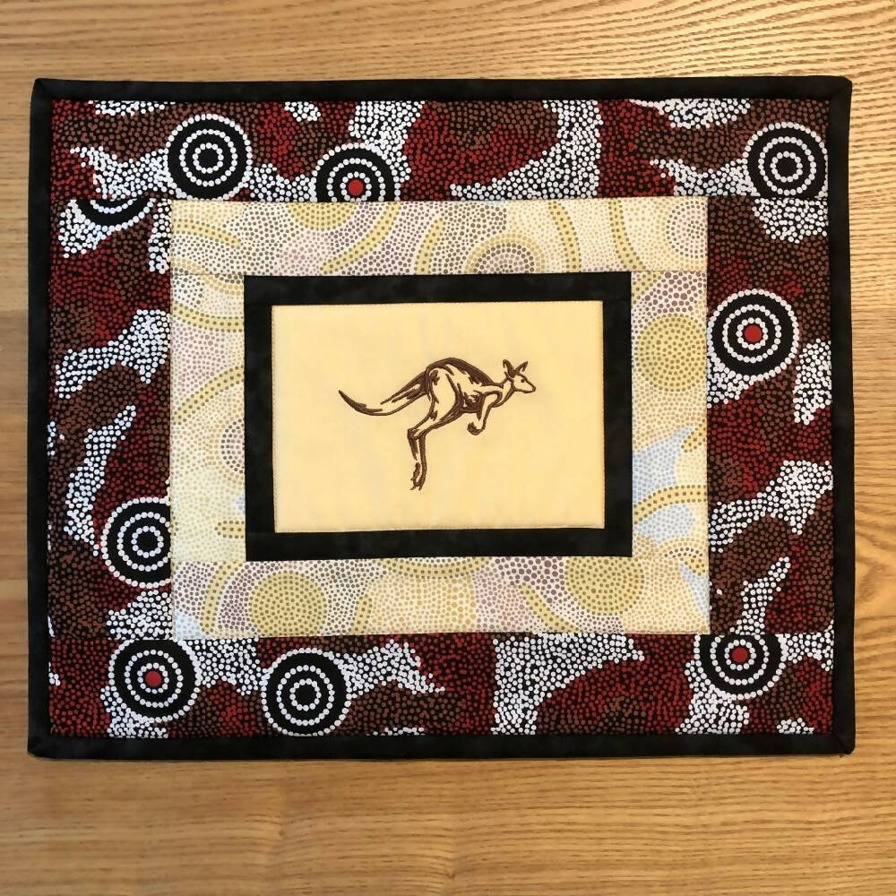handmade Australian native quilted - KANGAROO