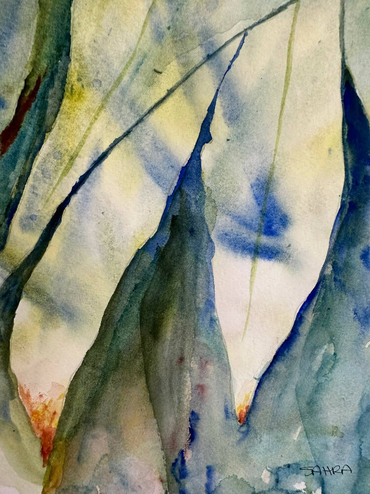 'Aussie Gum' watercolour original artwork