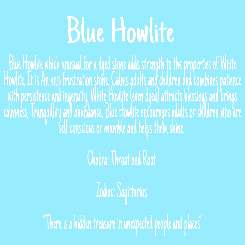 Blue Howlite Mini Gem Tree already made