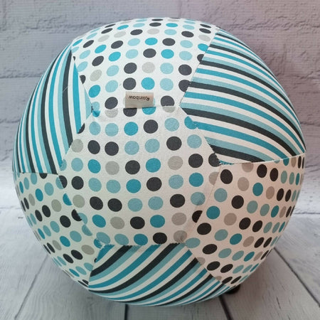 Balloon Ball: Spots and Stripes in classic blues: Two tone