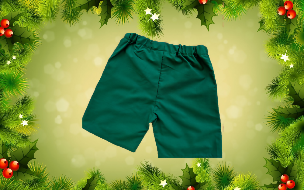 Xmas, Boys Shorts, Green