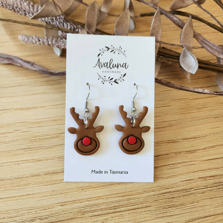Christmas Reindeer Dangle Earrings