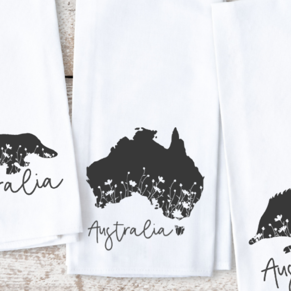 Australia tea towel
