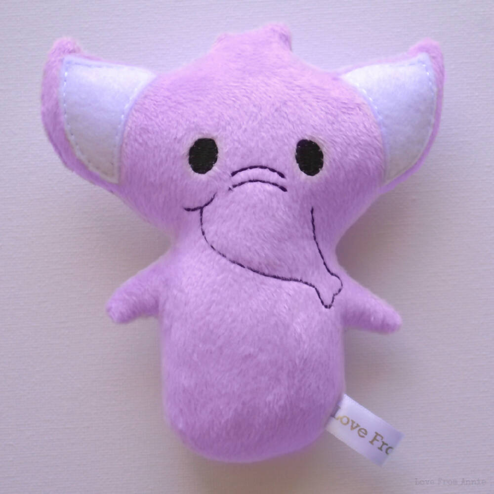 Plush Elephant Rattle Toy