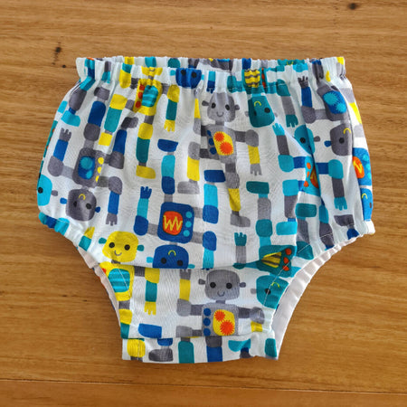 Robots Baby Boy Nappy Cover / Pants Size 1