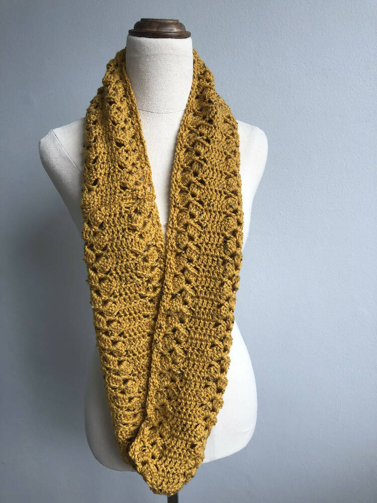 Rustic Lace Infinity Scarf