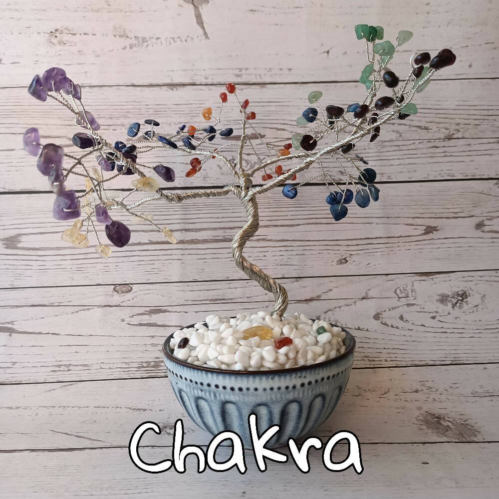 Rainbow Chakra Medium Gem Tree - 105 gems per tree