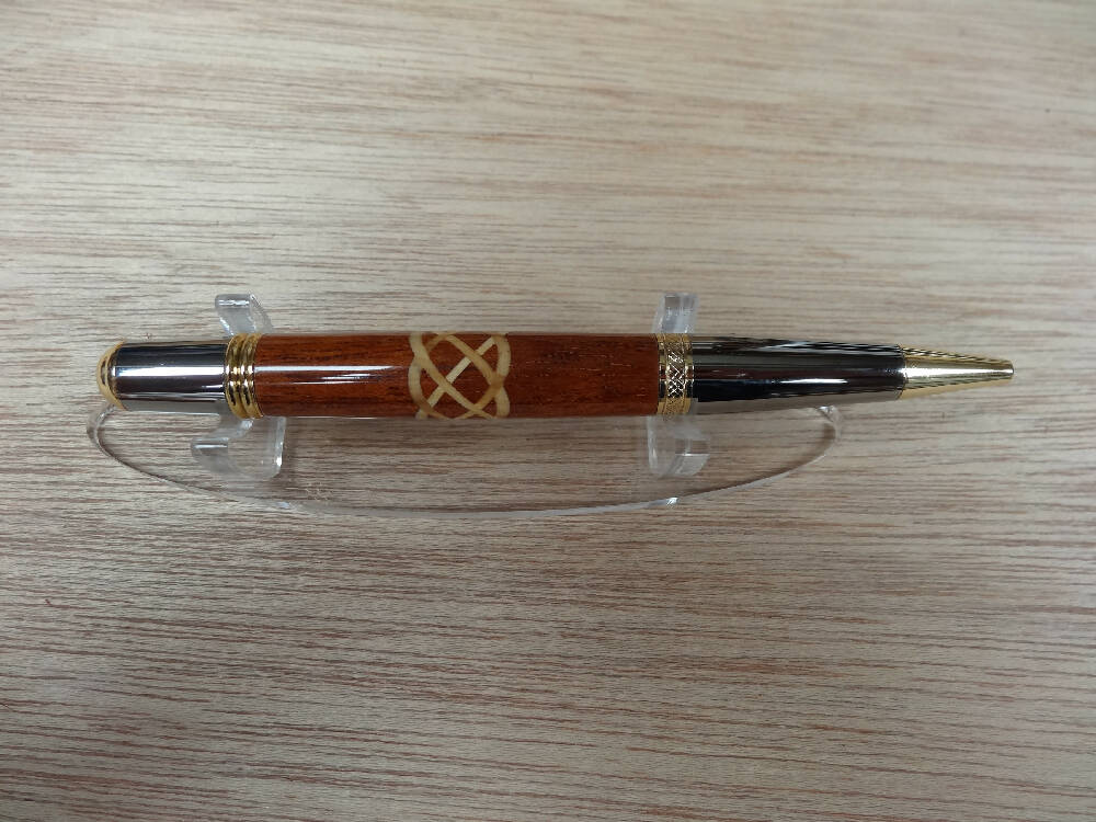 Cedar with a Pine insert Celtic knot Serria pen