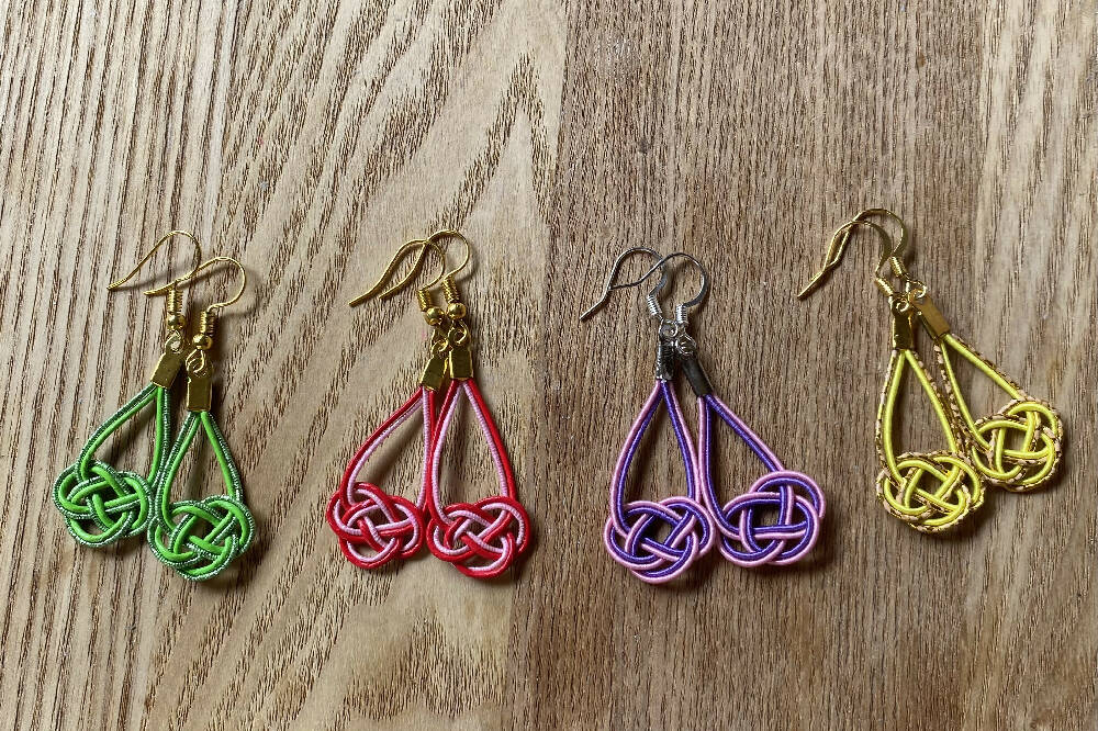 Mizuhiki earrings (small)