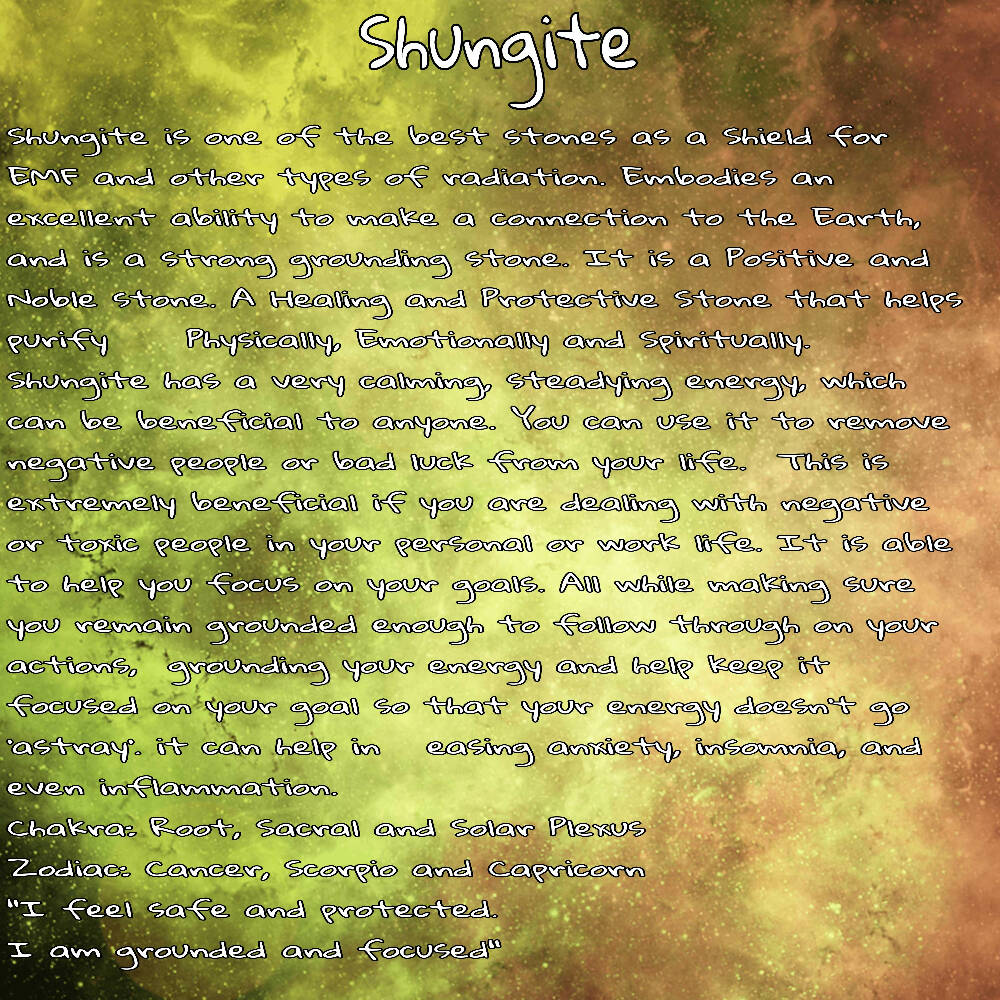 Shungite Extra Specialty Gem Tree - 49 gems per tree