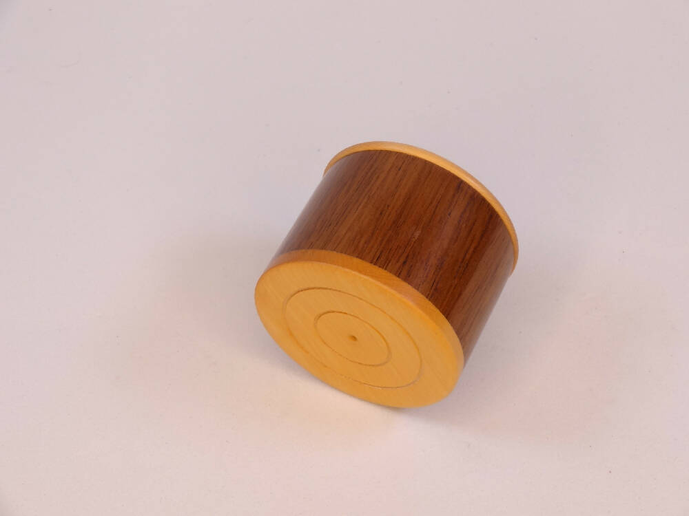Turned Wood Ring presentation box .