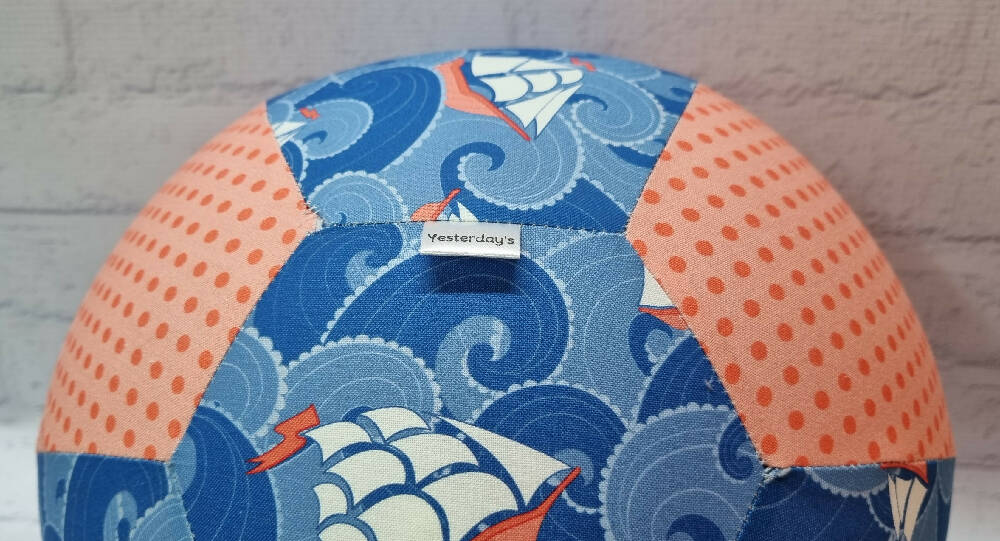 Balloon Ball: Ships Ahoy: Two tone: Blue, White, Coral
